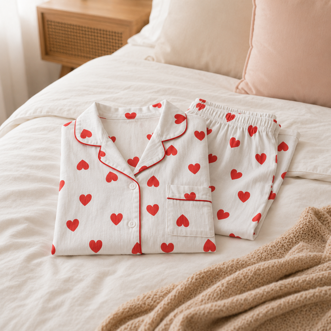 Pijama algodón crepé: 3 piezas