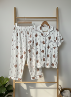 Pijama algodón crepé: 3 piezas