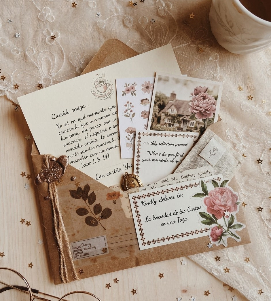 La sociedad de las cartas en una taza
